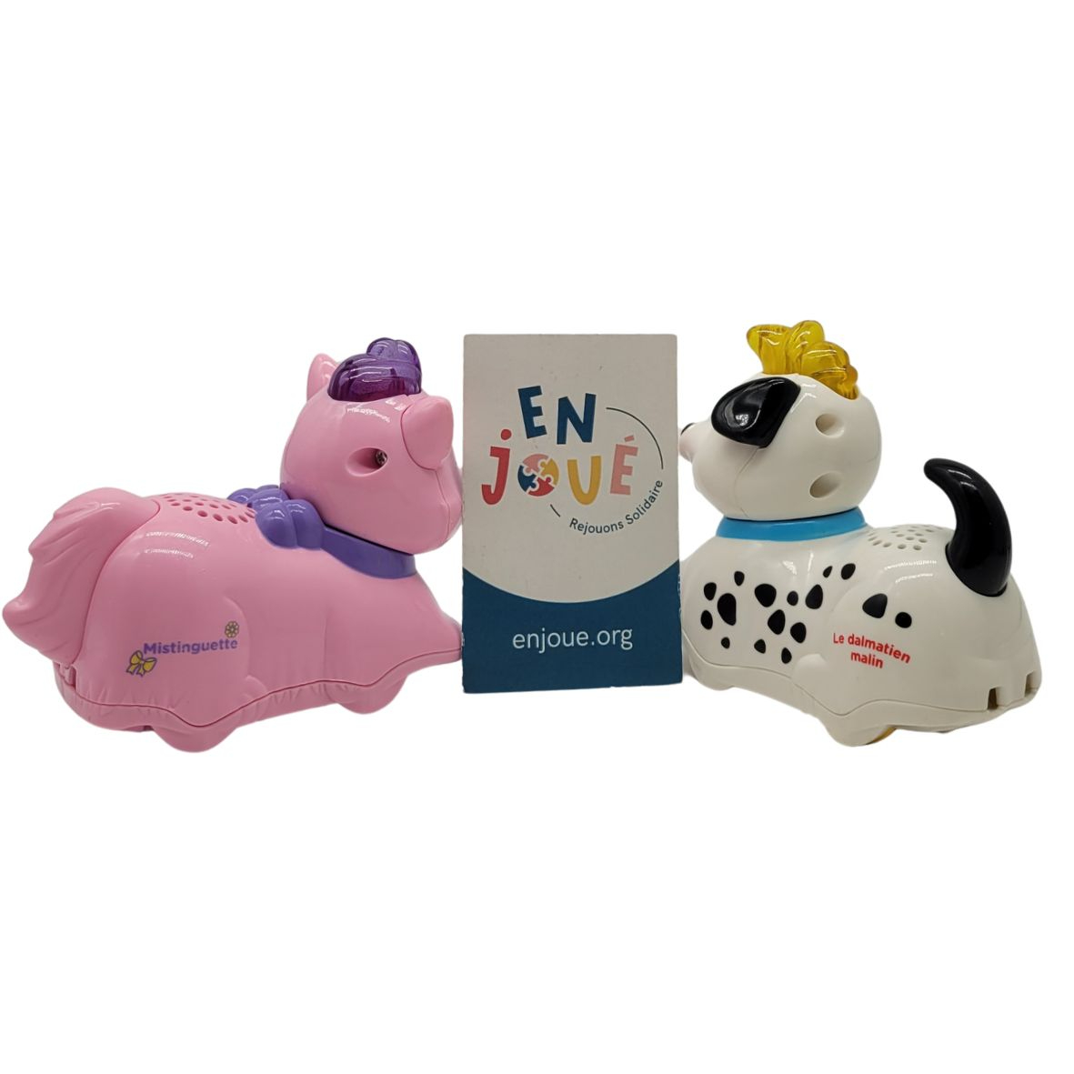 Voir photo 3 de Lot de 2 Tut Tut Animo - Mistinguette la minette coquette - Gabin le dalmatien - Vtech - Dès 12 mois. Lot de 2 Tut Tut Animo - Mistinguette la minette coquette - Gabin le dalmatien - Vtech - Dès 12 mois. Bon état - Vue 3 -